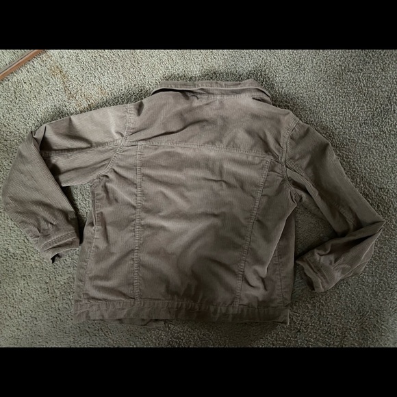 PULL&BEAR Worn Torn and Reborn Tan Corduroy Button Down Jacket - Size EU L - Picture 9 of 9